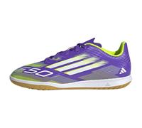 adidas Mixte Enfant F50 Club Indoor Football Boots Kids Chaussures, Purple Rush/Cloud White/Lucid Lemon, 31 EU