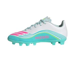ADIDAS PERFORMANCE Chaussure de sport 'F50 Messi Club' azur / vert fluo / rose néon / blanc, Taille 35,5