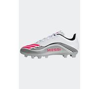 adidas Mixte Enfant F50 Messi Club Firm Ground/Multi Ground Football Boots Kids, FTWR White/Lucid Red/Silver met., 31 EU