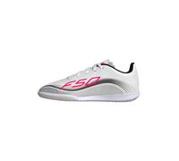 adidas Mixte Enfant F50 Messi Club Indoor Football Boots Kids Chaussures, FTWR White/Lucid Red/Silver met, 35 EU