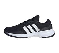 adidas Homme GAMECOURT 2 Tennis Shoes, Core Black/FTWR White/Silver met., 40 2/3 EU