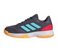adidas Mixte Enfant Ligra 8 Kids Indoor Shoes, Aurora Onix/Flash Aqua/Semi Lucid Red, 33 EU