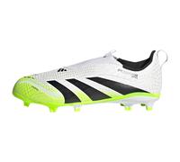 Adidas Mixte Enfant Predator League Laceless Firm Ground Football Boots Kids, Cloud White/Core Black/Lucid Lemon, 30 1/2 EU