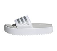 Adidas Claquettes plateforme Adilette Femme - Cloud White/Zero Metalic/Grey One - 44.5 EU