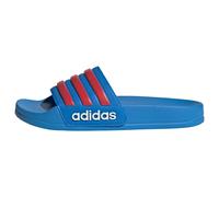 ADIDAS PERFORMANCE Claquettes / Tongs 'Adilette Shower' bleu ciel / rouge / blanc, Taille 31,5