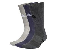 adidas PERFORMANCE CUSHIONED CREW SOCKS 3 PAIR PACK, CHAUSSETTES ÉQUIPE Mixte, medium grey heather/dark grey heather/shadow navy,
