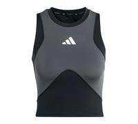 ADIDAS PERFORMANCE Haut de sport gris foncé / noir / blanc, Taille L