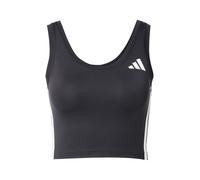 Adidas Train Essentials 3 Stripes Crop Sleeveless T-shirt Noir L Femme