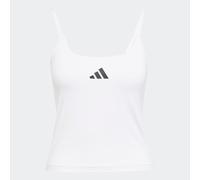 adidas Damen Optime Workout Tank with Integrated Light Support Bra, White, L