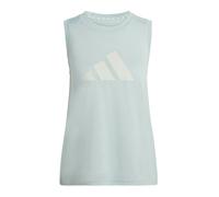 Adidas Train Essentials Big Performance Logo Training Sleeveless T-shirt Gris XL Femme