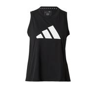 adidas Damen Train Essentials Big Performance Logo Training Tank Top, Black/White, S