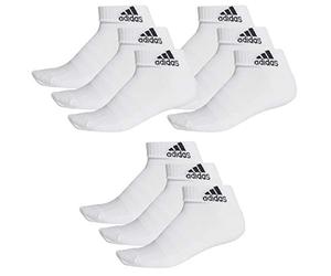 adidas Performance Lot de 9 paires de chaussettes courtes unisexes Blanc 37-39, blanc, 37-39