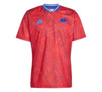 ADIDAS PERFORMANCE Maillot 'Frankreich Rugby Prematch' bleu / bleu foncé / rouge / blanc, Taille M