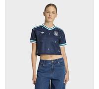 ADIDAS PERFORMANCE Maillot 'Germany 26 Away Cropped' bleu marine / turquoise / blanc, Taille XS-S