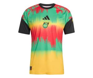 ADIDAS PERFORMANCE Maillot 'Jamaik 26 x Bob Marley' jaune d'or / citron vert / rouge feu / noir, Taille M