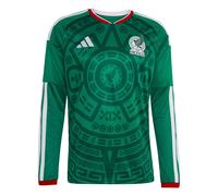 ADIDAS PERFORMANCE Maillot 'Mexico 26 Home Long Sleeve' vert / vert foncé / rouge / blanc, Taille S