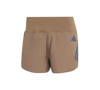 adidas Femme Adi365 Running Formotion Iconic Shorts, Khaki Six/Black, M 3 inch