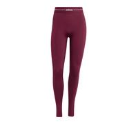 ADIDAS PERFORMANCE Pantalon de sport 'Hyperglam' lie de vin / blanc, Taille L