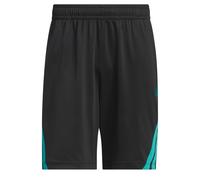 adidas Homme Legends 3-Stripes Basketball Shorts, Black/Pure Teal, S 7 inch