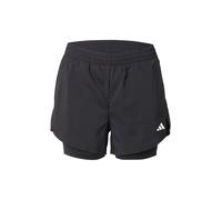 Adidas Short deux-en-un AEROREADY Made for Training Minimal Noir/Blanc XS