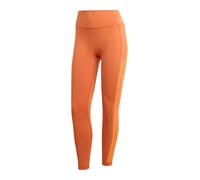 Adidas Optime Workout 3 Stripes 7/8 Leggings Orange M Femme