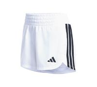 adidas Damen Pacer Workout Woven High Rise Shorts, White/Black, L Long