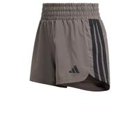 adidas Damen Pacer Workout Woven High Rise Shorts, Charcoal/Black, L Long