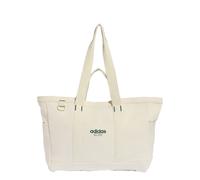 adidas Mixte Canvas Tote Bag Handbag, ivory/collegiate green, One Size
