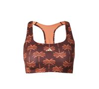 ADIDAS PERFORMANCE Soutien-gorge de sport 'Adidas x Farm Rio' marron châtaigne / cognac / blanc, Taille XS