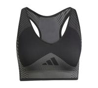 ADIDAS PERFORMANCE Soutien-gorge de sport 'AEROKNIT Training Light Support' gris / noir, Taille L