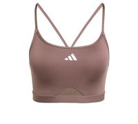 ADIDAS PERFORMANCE Soutien-gorge de sport 'Aeroreact' noisette / blanc, Taille XXXS-XXS