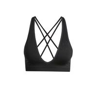 adidas Damen Workout Essentials Seamless Knit Light Support Bra, Black, XL