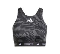 Adidas Techfit High Neck Print Medium Impact Sports Bra Noir XS / AB Femme