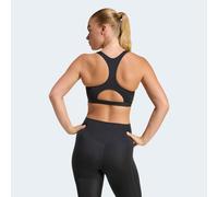 adidas Femme Optime Essentials Workout Zip-Front Medium Support Bra, Black, XL