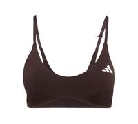 ADIDAS PERFORMANCE Soutien-gorge de sport 'Optime Essentials' brun foncé / blanc, Taille XS-S