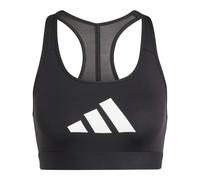 Adidas Powerreact Big Logo Graphic Sports Bra Noir L Femme