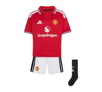 Adidas Manchester United 26/27 Home Short Sleeve Junior Set Rouge 24 Months-3 Years Enfants