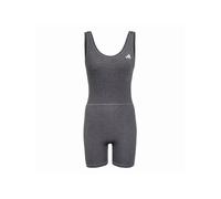 adidas Damen Optime Essentials Workout Heather Onesie, grey four mel, L