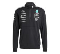 ADIDAS PERFORMANCE Sweat de sport 'MERCEDES - AMG PETRONAS FORMULA ONE TEAM 1/4' noir / blanc, Taille XS