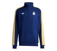 Adidas Real Madrid Originals Half Zip Sweatshirt Bleu S Homme