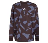 ADIDAS PERFORMANCE T-shirt chocolat / violet clair / argent, Taille XXL