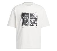ADIDAS PERFORMANCE T-Shirt fonctionnel 'Anthony Edwards' gris / noir / blanc, Taille S