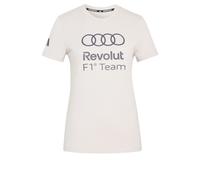 adidas Damen Audi Formula One Team DNA Graphic Tee, Chalk Pearl, L