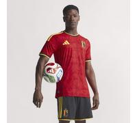 ADIDAS PERFORMANCE T-Shirt fonctionnel 'Authentisches Belgien 26' beige foncé / jaune / rouge / noir, Taille S