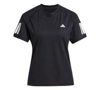 adidas Femme Club 3 Stripe Tennis Climacool T-Shirt, Black, L