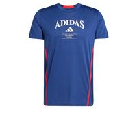ADIDAS PERFORMANCE T-Shirt fonctionnel 'Design For Training Legacy' bleu foncé / rouge / blanc, Taille M