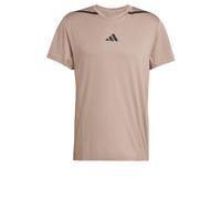 ADIDAS PERFORMANCE T-Shirt fonctionnel 'Designed for Training Pro' noisette / noir, Taille XS