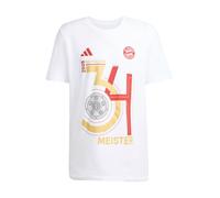 ADIDAS PERFORMANCE T-Shirt fonctionnel 'Deutscher Meister 2025' marron / jaune / rouge foncé / blanc, Taille XL