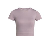 adidas Damen Workout Essentials Knit Baby Tee, preloved Fig, XL