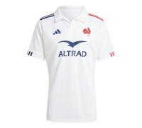 ADIDAS PERFORMANCE T-Shirt fonctionnel 'France Rugby Away' bleu foncé / rouge feu / blanc, Taille L